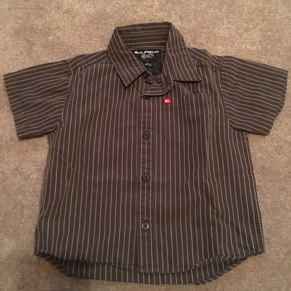 Quiksilver youth boys button down shirt